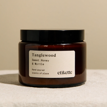 Load image into Gallery viewer, Etikette 500ml Candle // Tanglewood // Sweet Honey &amp; Myrtle
