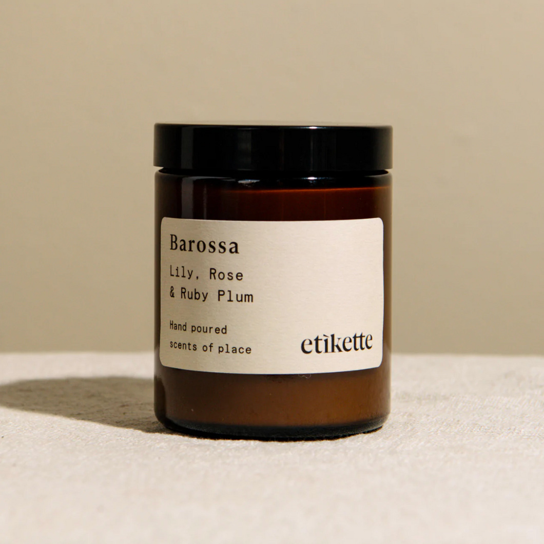 Etikette 175ml Candle // Barossa // Lily, Rose + Ruby Plum