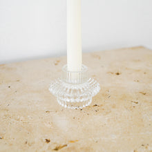 Load image into Gallery viewer, Elle Vintage Glass Candle Holder
