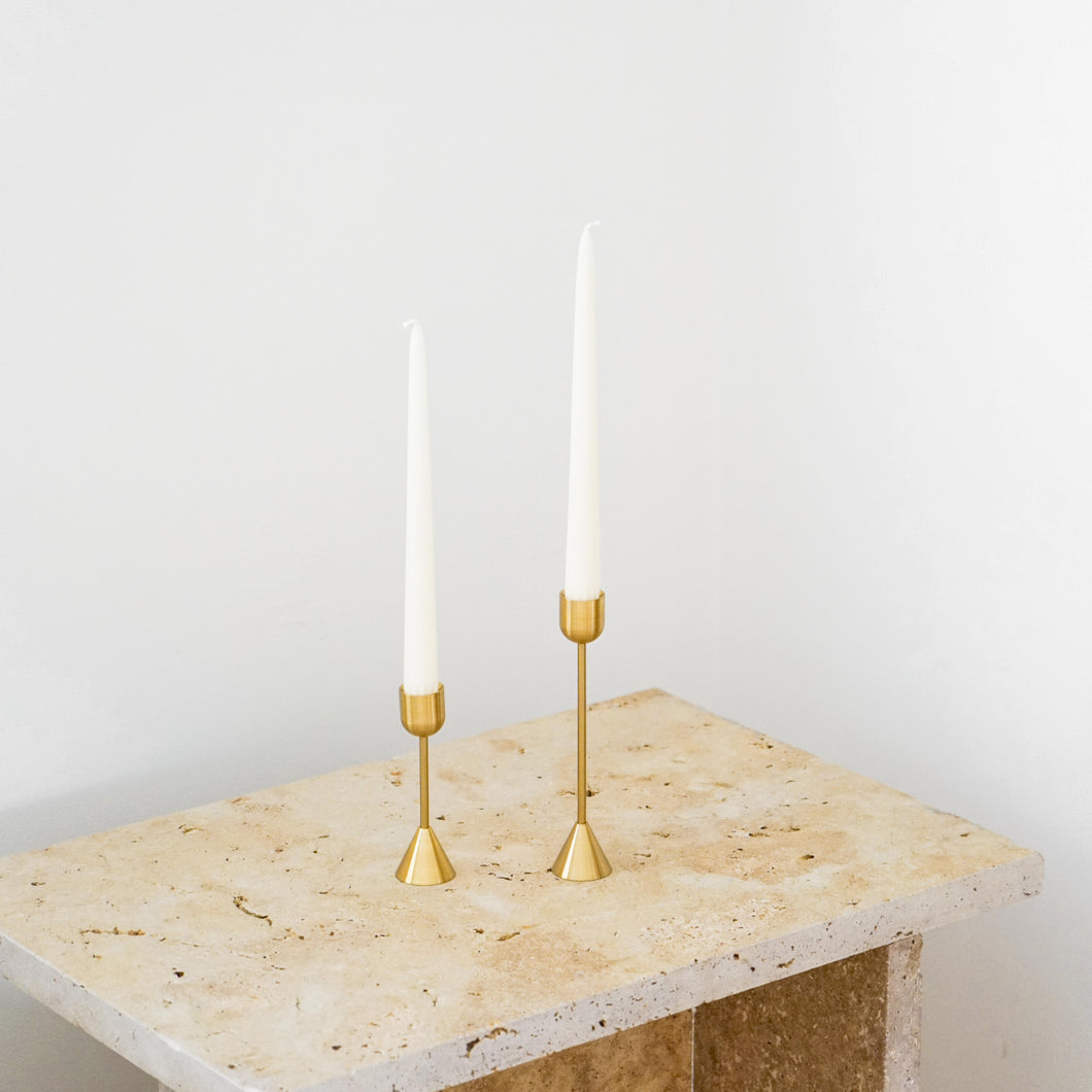 Halcyon Gold Candle Holder Tall